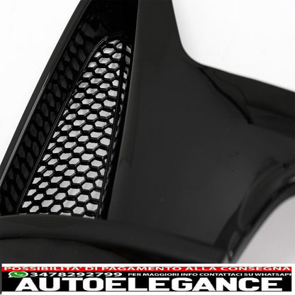 Rear bumper diffuser suitable for bmw 4 series f32 f33 f36 (2013-2019) coupe cabrio m design left double outlet piano black