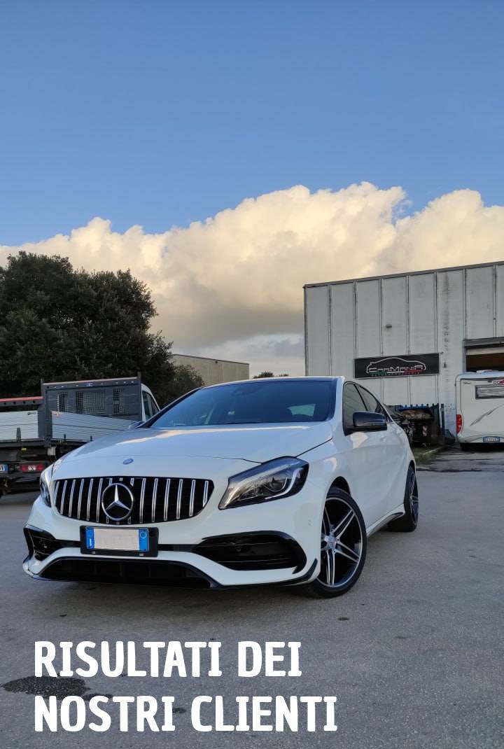 GRIGLIA ADATTA PER MERCEDES CLASSE A W176 2015-2018 LOOK CROMATA DESIGN SPORTIVO