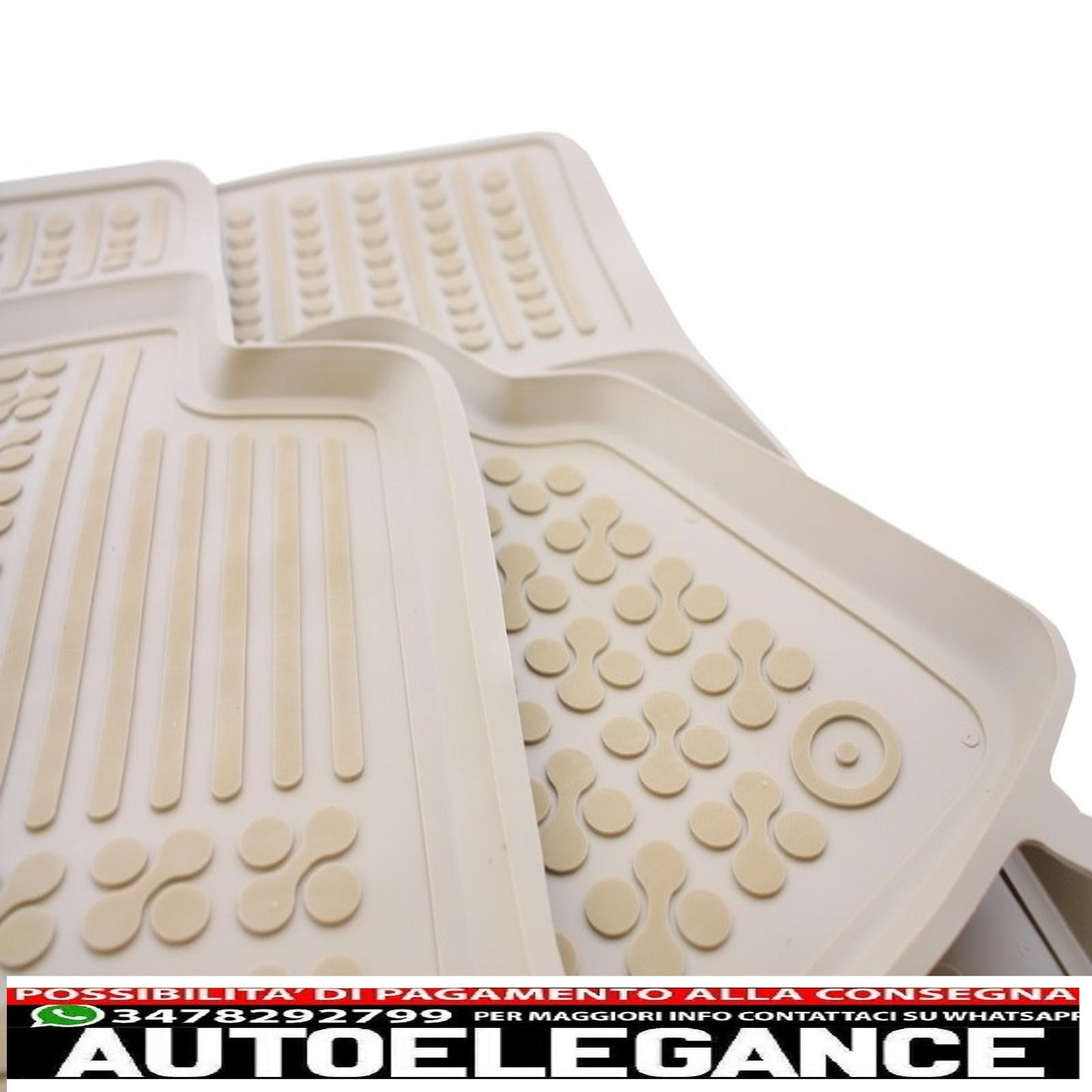 Beige rubber mat suitable for mercedes-benz w213 e-class 2016-