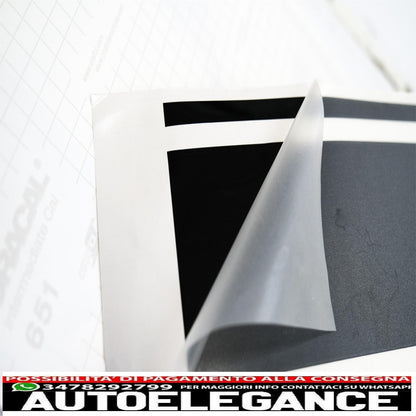 side decals vinyl sticker suitable for mercedes c class c205 coupe a205 cabriolet (2014-up) c63 piano black design 