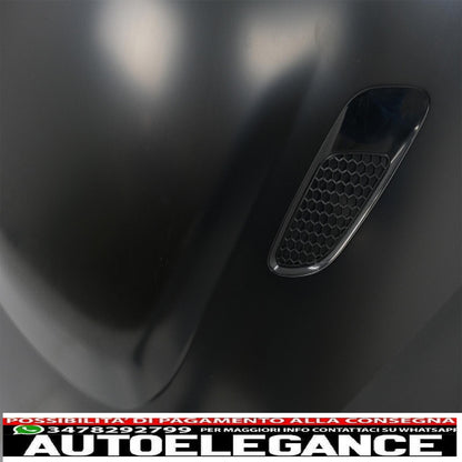cofano cofano con parafanghi anteriori nero adatto a bmw serie 3 f30 f31 (2011-2019) m3 gts look AUTOELEGANCERICAMBI