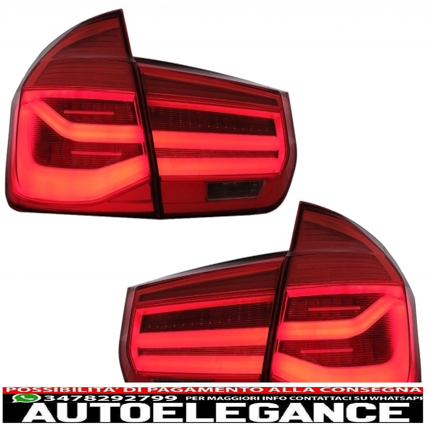 body kit suitable for bmw 3 series f30 (2011-2019) with led rear lights dynamic sequential cornering light evo ii m3 cs design