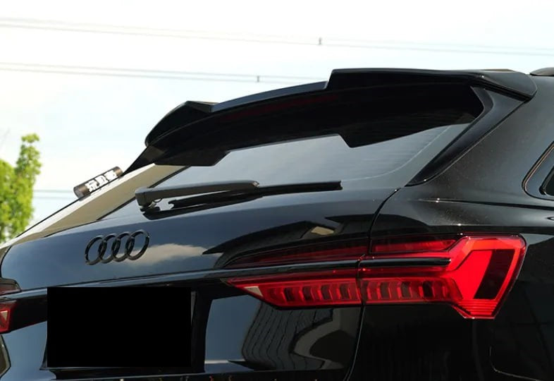 ROOF SPOILER SUITABLE FOR AUDI A6 C8 AVANT 2018+ RS6 LOOK GLOSSY BLACK