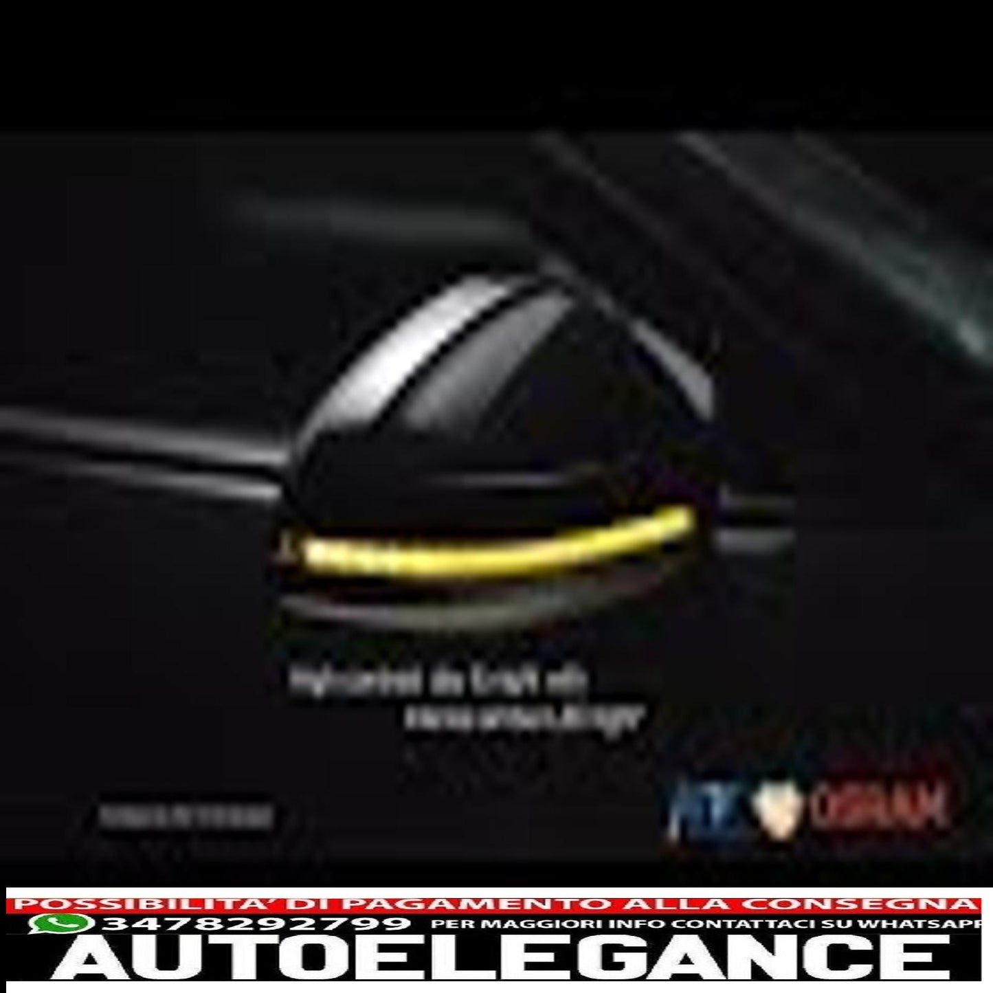 osram dynamic full led mirror turn signals ledriving dmi suitable for audi a3 s3 8v (2013-) rs3 8va (2015-) black