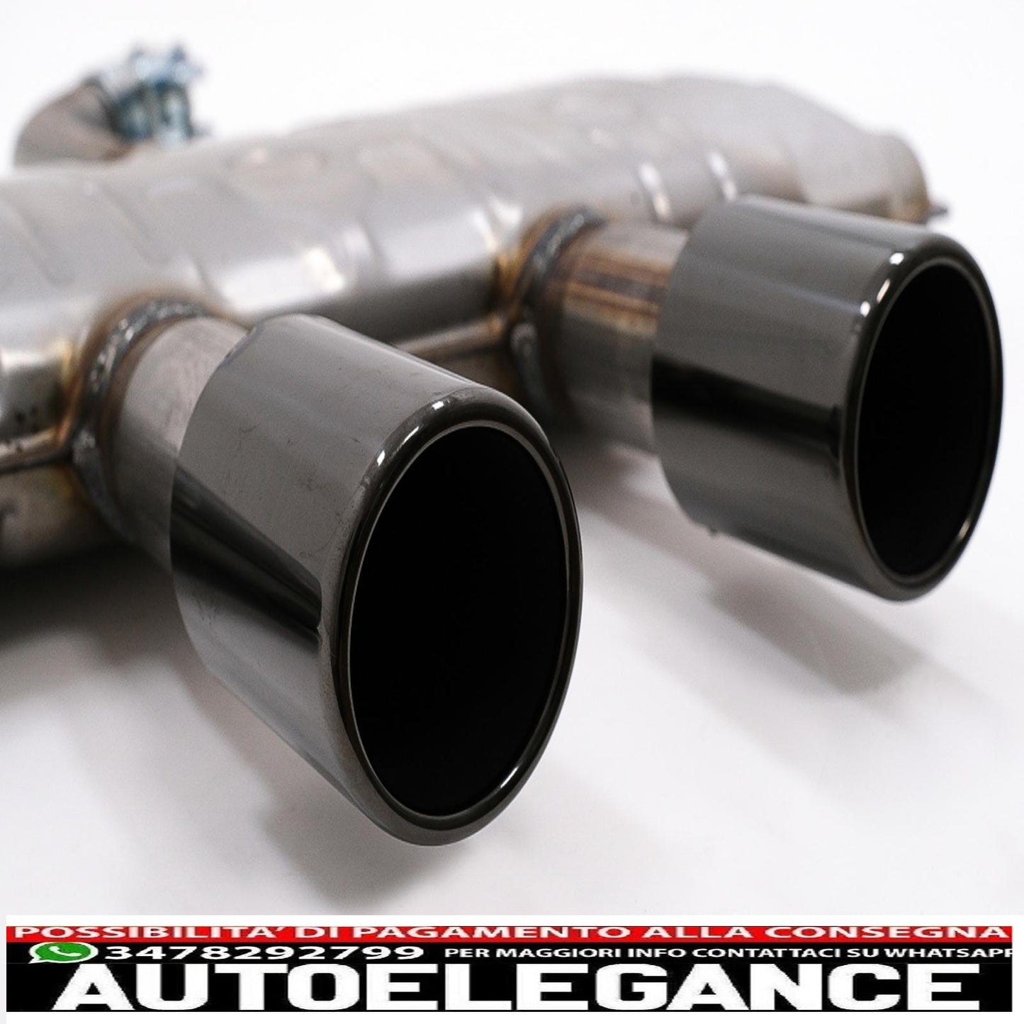 complete exhaust system suitable for vw golf 5 r32 (2003-2007) golf 6 r20 (2008-2013) catback silencer piano black
