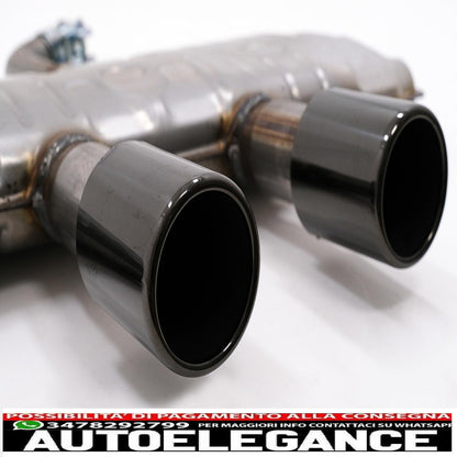 complete exhaust system suitable for vw golf 5 r32 (2003-2007) golf 6 r20 (2008-2013) catback silencer piano black