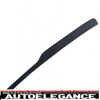 Additional roof spoiler cap suitable for audi q8 suv (2018-up) sporty piano black design