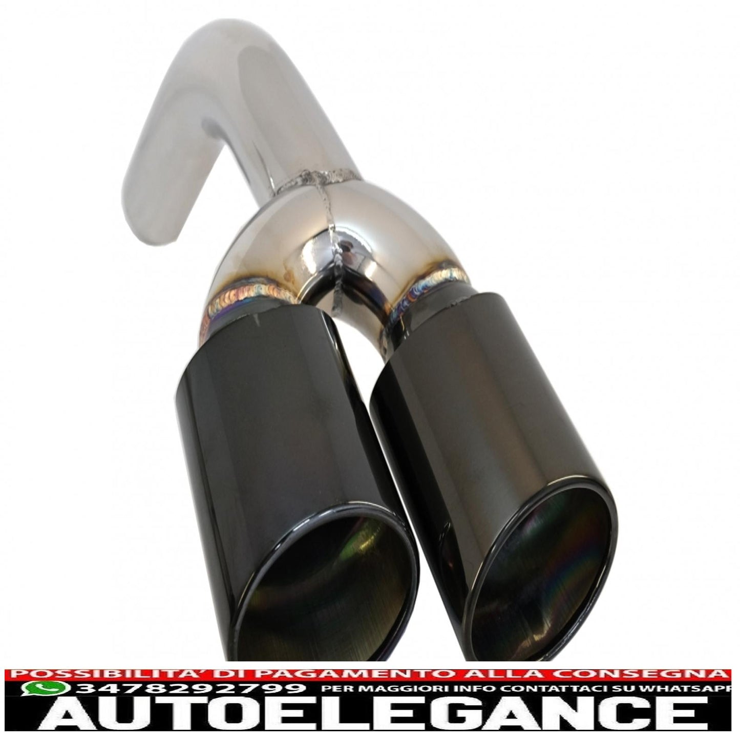 Black exhaust tips suitable for mercedes g class w463 g500 g55 g63 g65 (1998-2018)