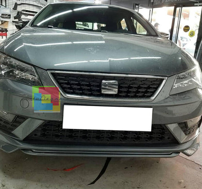 SEAT LEON 5F 2017+ LIFT SPOILER LOOK FR FRONT BUMPER SPOILER ABS 