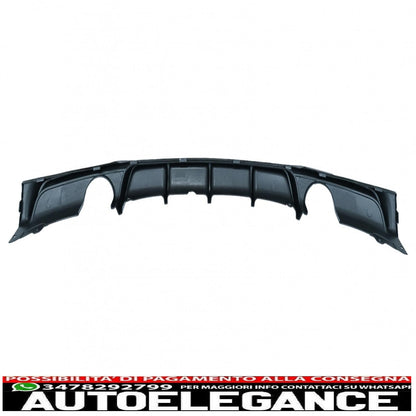 spoiler paraurti posteriore mantovana diffusore doppia uscita per scarico singolo adatto per bmw serie 3 f30 f31 (2011-2019) m design nero pianoforte