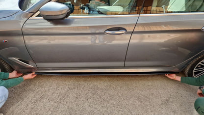 SOTTO MINIGONNE ADATTE PER BMW SERIE 1 F40 M SPORT ABS LOOK NERO LUCIDO