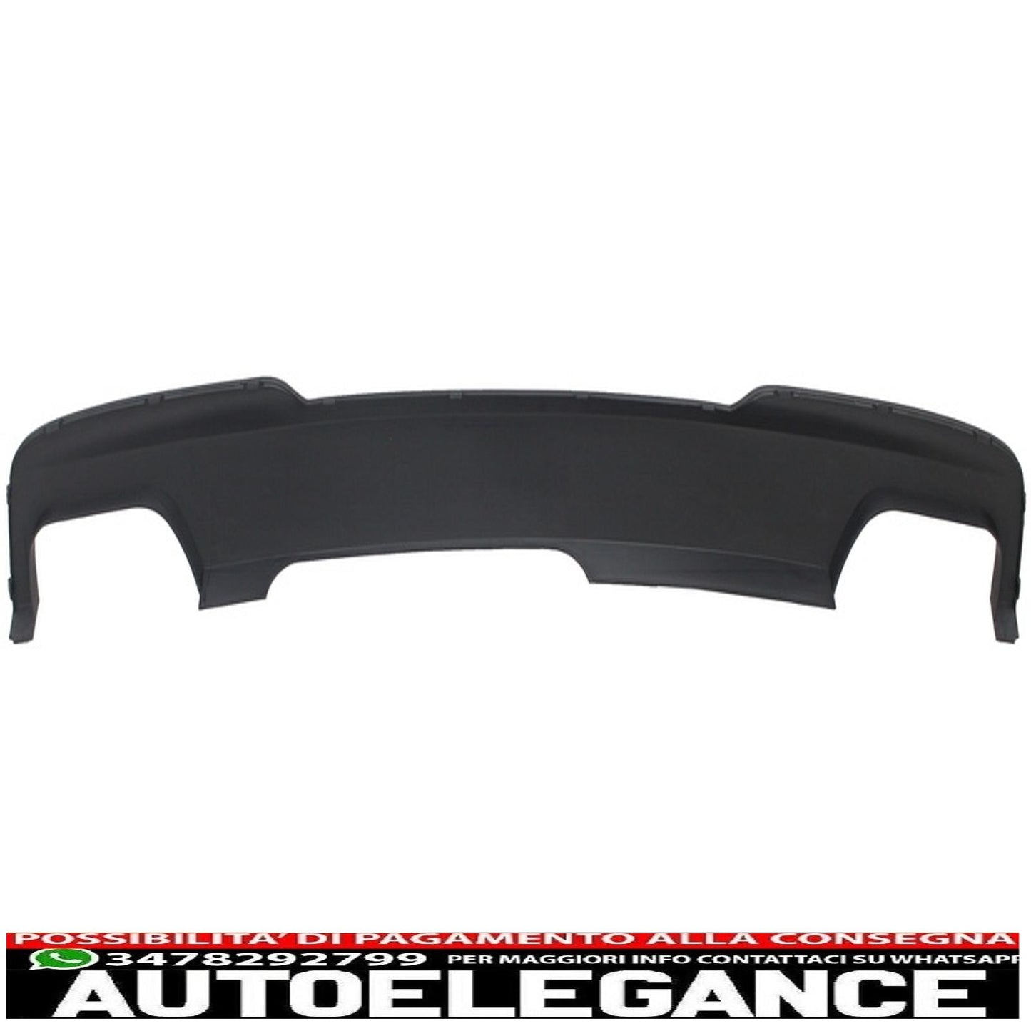 diffusore d'aria a doppia uscita adatto per bmw f10 f11 (2011-2017) con terminali di scarico neri design m-tech 550i sport