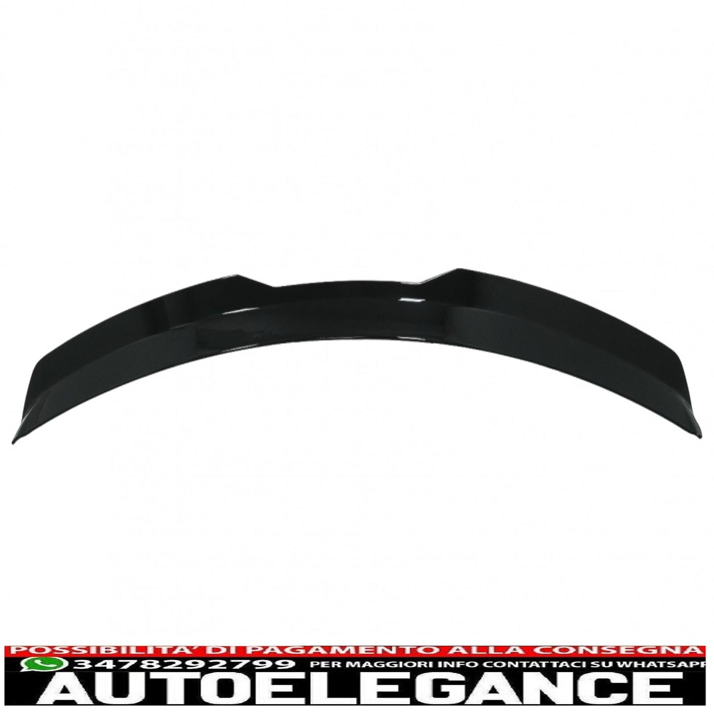 aggiungi l'estensione dell'ala dello spoiler sul tetto adatta per vw polo aw mk6 (2017-up) pianoforte nero AUTOELEGANCERICAMBI