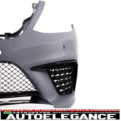 Front bumper suitable for mercedes s class w222 (2013-06.2017) pdc with black front grille design s63 