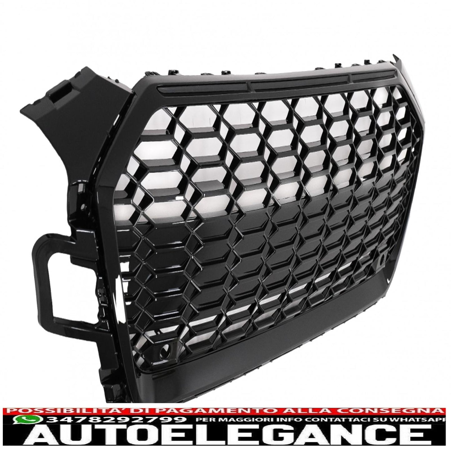front grille suitable for audi a5 f5 facelift (2019 onwards) racing look piano black 