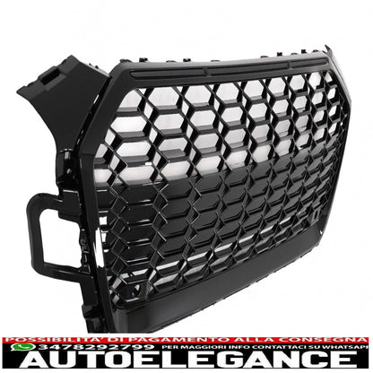 front grille suitable for audi a5 f5 facelift (2019 onwards) racing look piano black 
