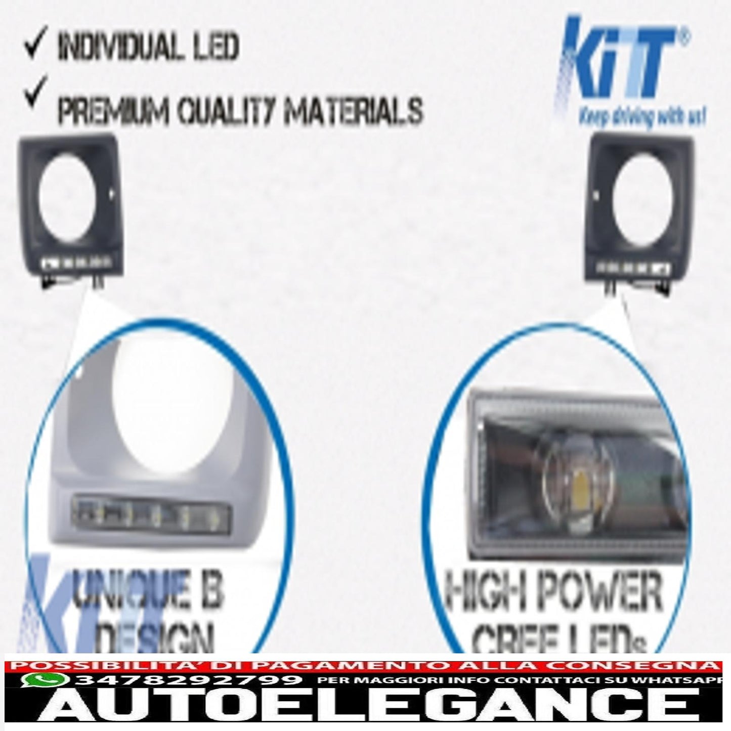 coperture fari con luci diurne a led drl adatte per mercedes classe g w463 (1989-up) con fari cromati e luci di svolta design g65 AUTOELEGANCERICAMBI