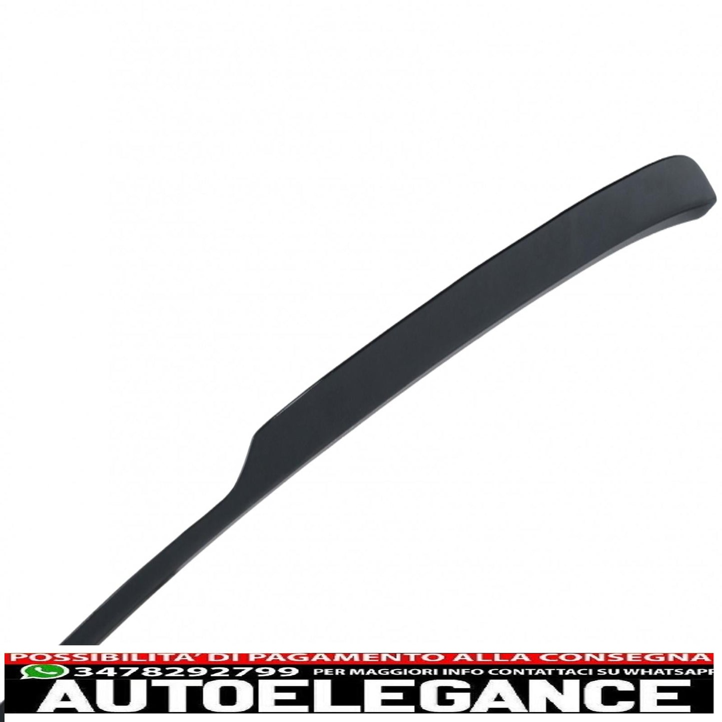 trunk spoiler suitable for audi q8 suv (2018-up) sport design piano black