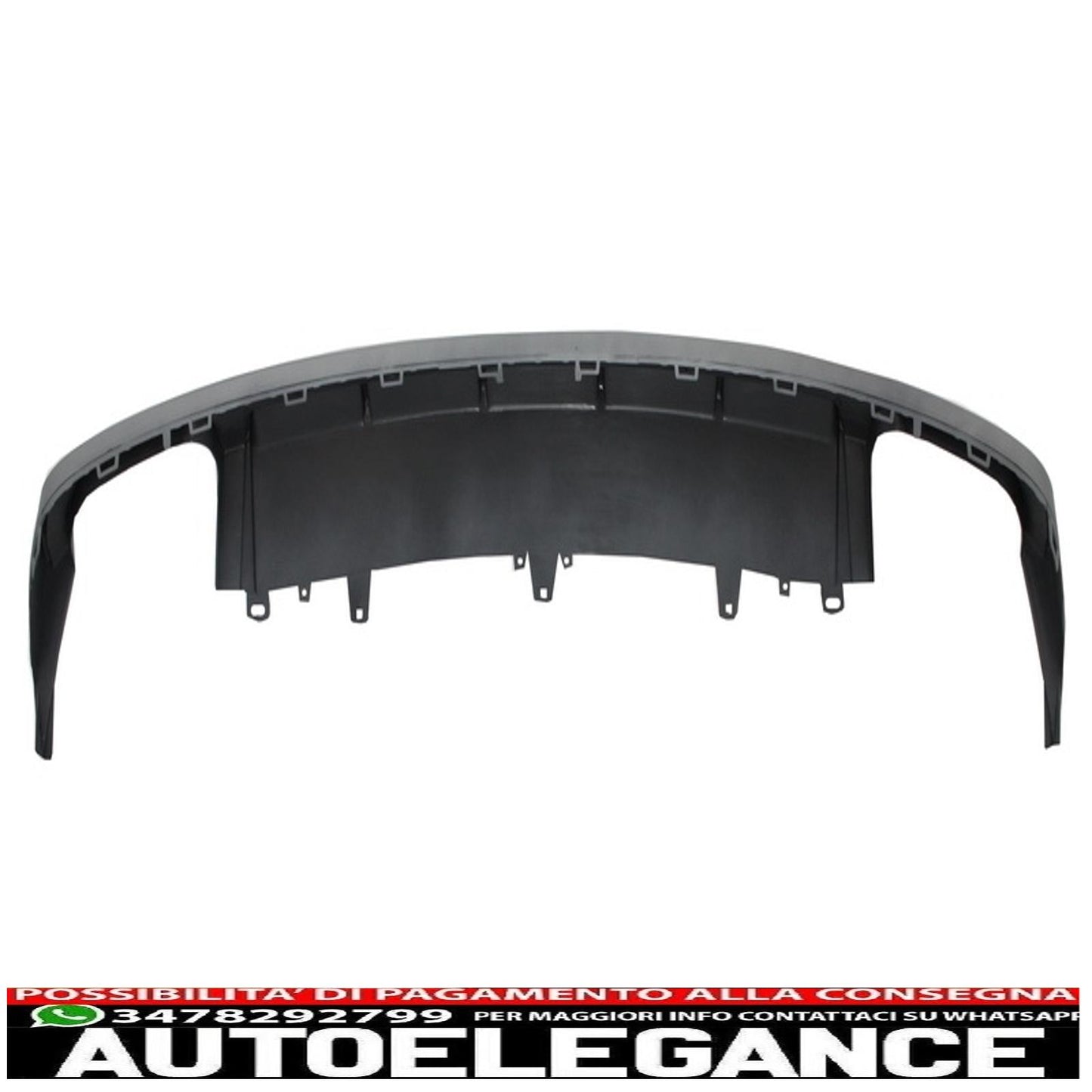 Diffusore a mantovana per paraurti posteriore con terminali di scarico e griglia anteriore adatto per audi a6 4g facelift (2015-2018) berlina limousine s6 design