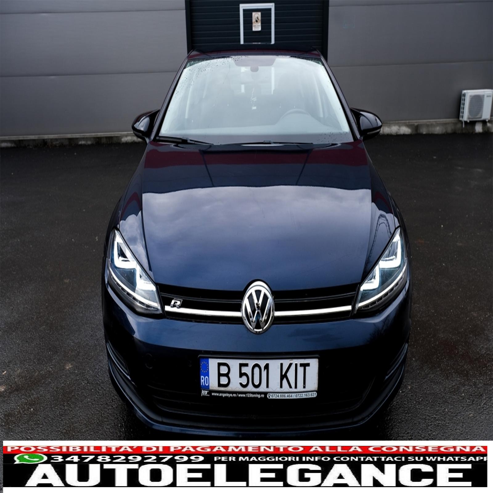 Copri specchietti adatti per vw golf vii 7 e 7.5 (2013-up) touran ii (2015-2016) golf alltrack (2014-2017) pianoforte nero AUTOELEGANCERICAMBI