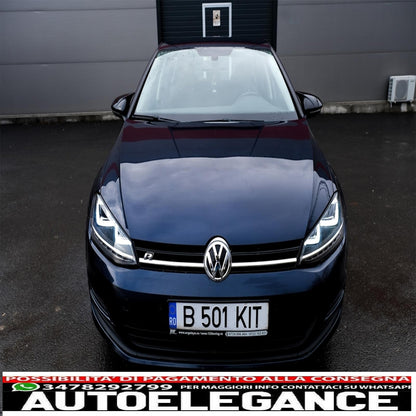 Copri specchietti adatti per vw golf vii 7 e 7.5 (2013-up) touran ii (2015-2016) golf alltrack (2014-2017) pianoforte nero AUTOELEGANCERICAMBI