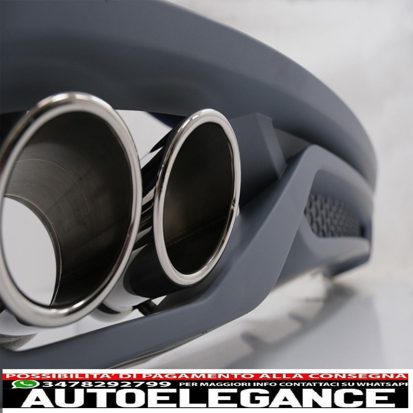 Diffusore a mantovana per paraurti posteriore con terminali di scarico e spoiler per bagagliaio, adatto per audi a4 b8 berlina restyling (2012-2015) ab-design