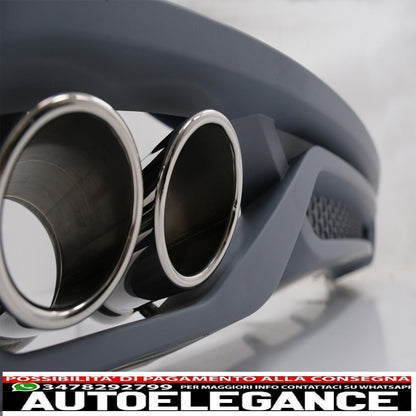 Diffusore a mantovana per paraurti posteriore con terminali di scarico e spoiler per bagagliaio, adatto per audi a4 b8 berlina restyling (2012-2015) ab-design