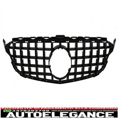 Paraurti anteriore adatto per mercedes classe c c205 a205 coupe cabriolet (2014-2019) con spoiler per bagagliaio e diffusore a mantovana per paraurti posteriore design c63s tutto nero