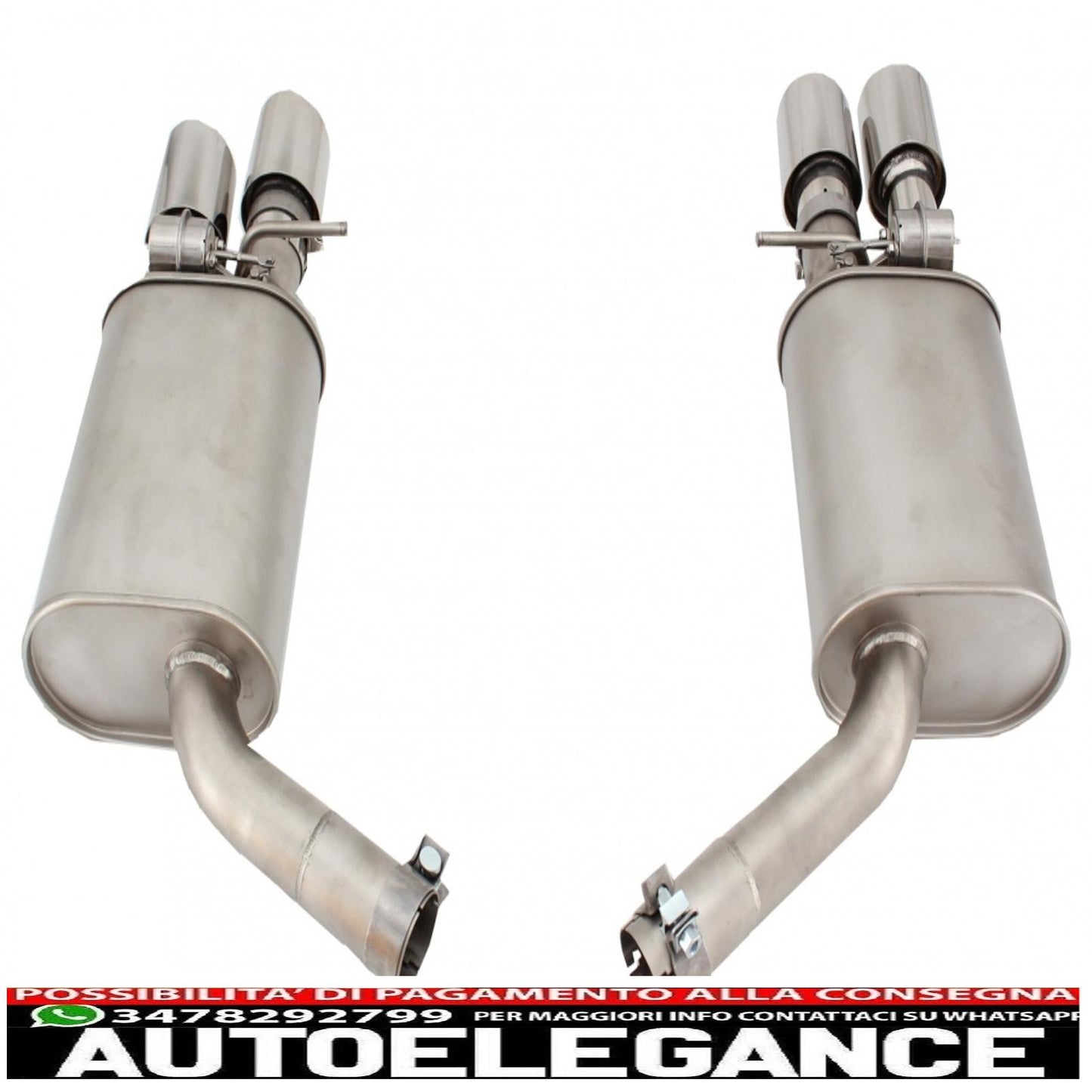 Full exhaust system suitable for Audi A7 4G (2010-2018) 2.5L/2.8L/2.0T/1.8T/3.0T petrol engine with Valvetronic 