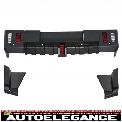 body kit suitable for mercedes g-class w463 (1989-2018) g63 g65 design with fenders, wheel arches and headlight covers led drl