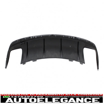 diffusore aria paraurti posteriore con terminali marmitta nero adatto per mercedes w117 cla (2013-2018) restyling cla45 carbon look