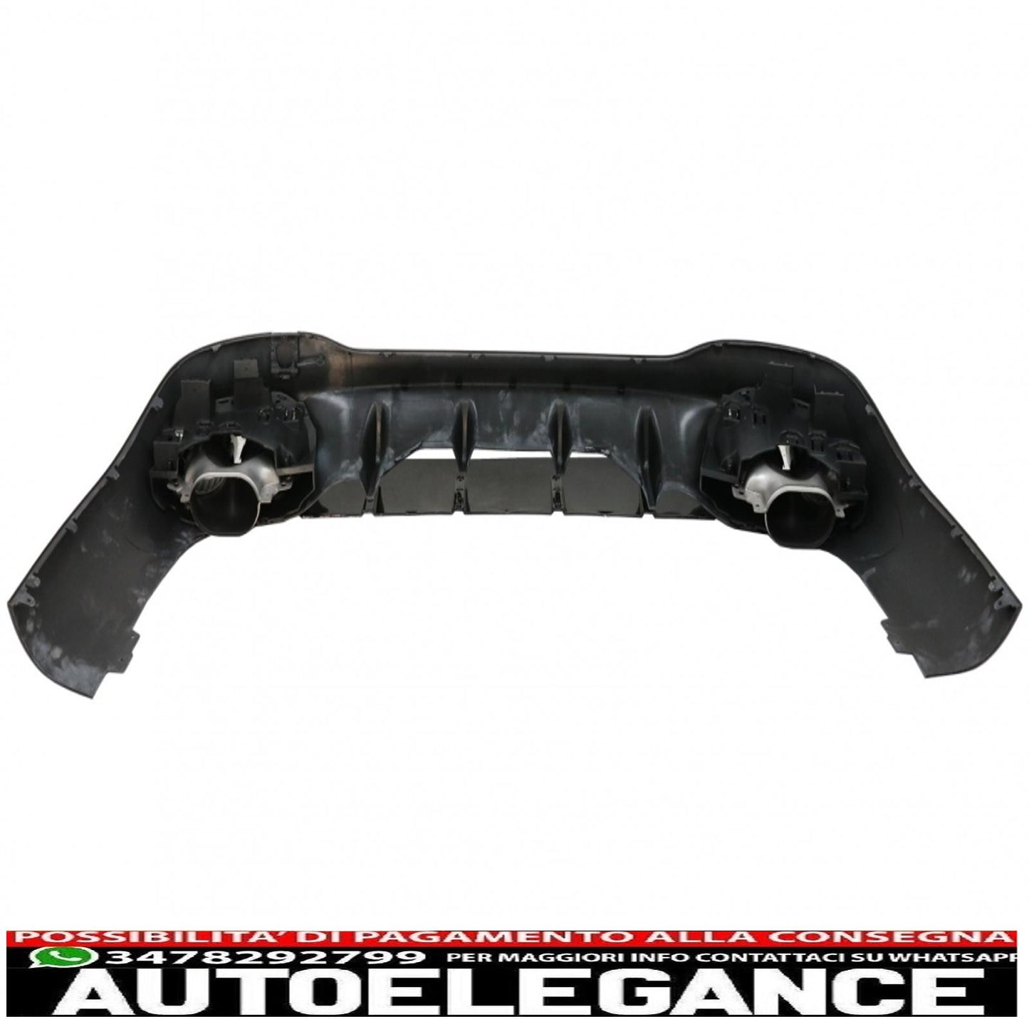 Rear diffuser and chrome tailpipes suitable for mercedes cla x118 shooting Brake c118 coupe sport line (2019-up) cla45s design aerodynamic package