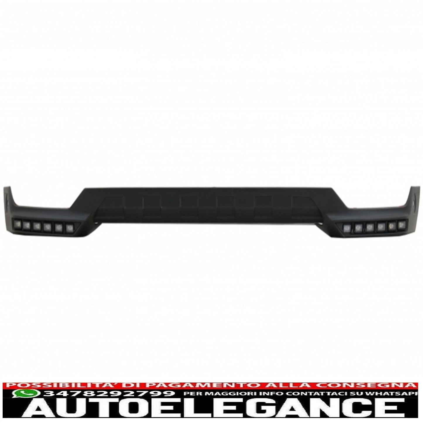 front bumper with spoiler extension drl led suitable for mercedes benz g class w463 (1989-2017) design g65 
