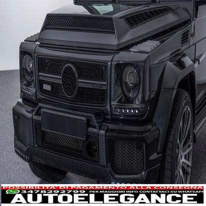 original look bi-xenon headlights suitable for mercedes g-class w463 (2005-2017) black 