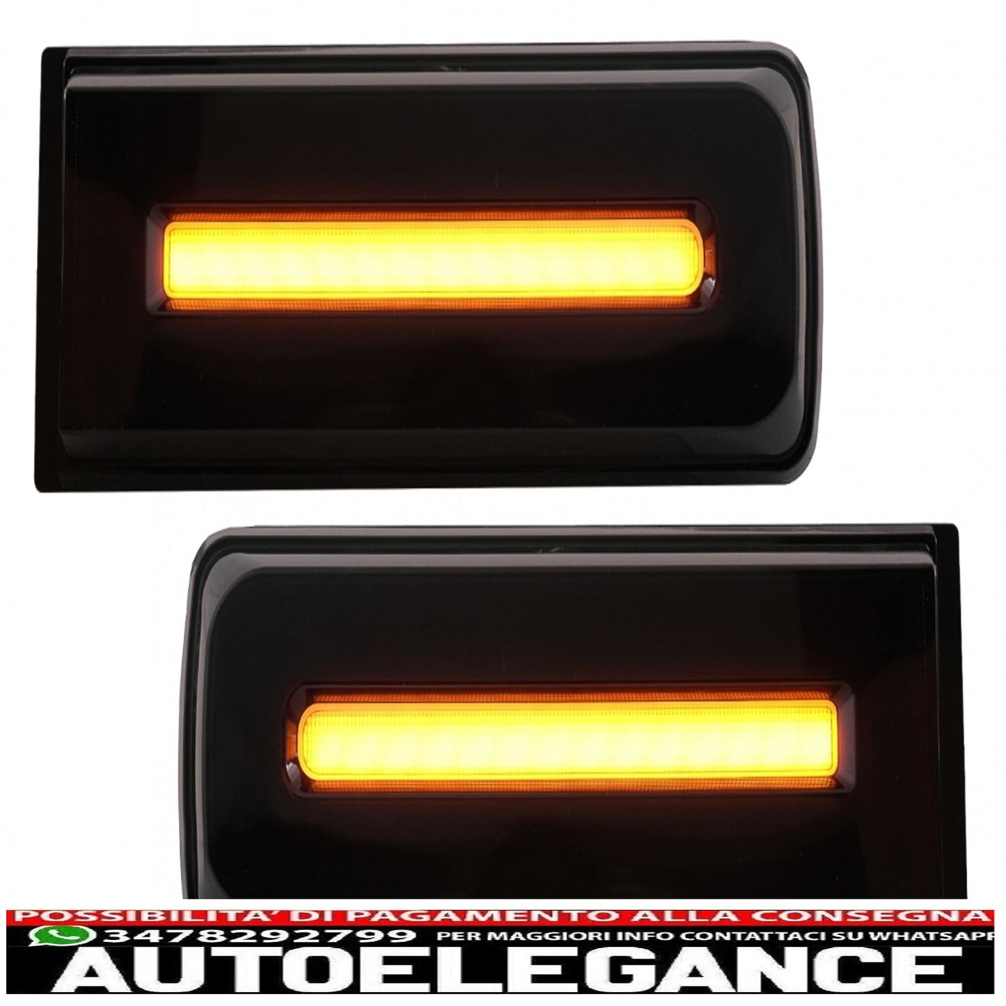 led rear lights light bar suitable for mercedes g class w463 (2008-2017) restyling 2018 dynamic design sequential cornering lights black