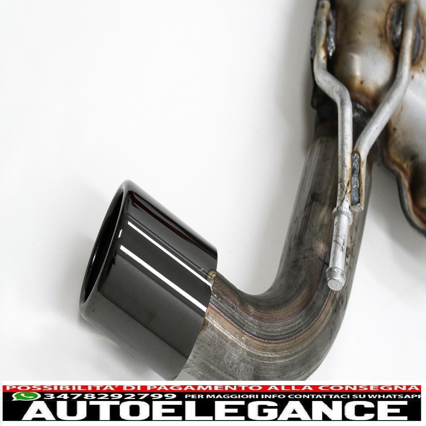 complete exhaust system suitable for vw golf 5 (2003-2007) golf 6 (2008-2013) gti design piano black tips
