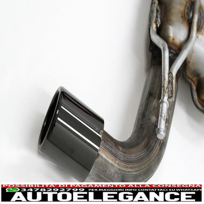 complete exhaust system suitable for vw golf 5 (2003-2007) golf 6 (2008-2013) gti design piano black tips
