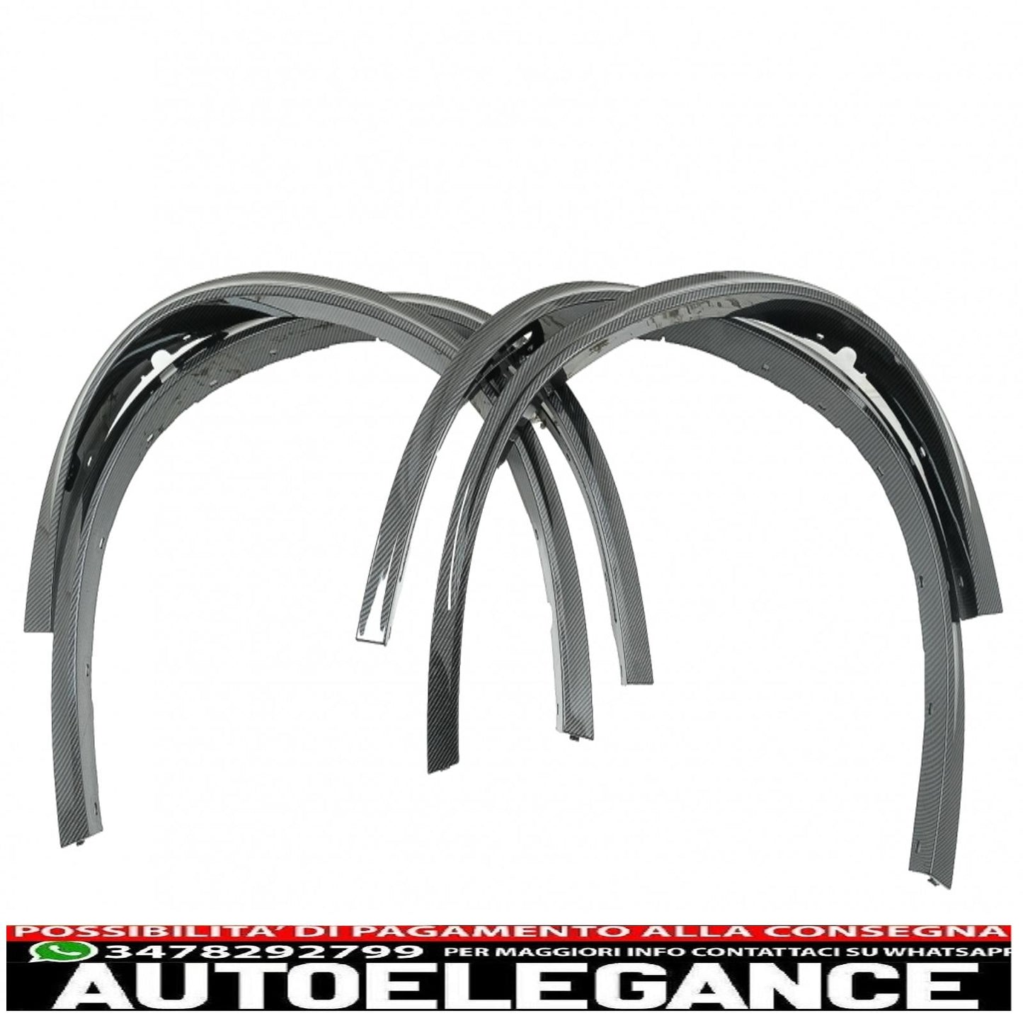 parafanghi per passaruota con 32 clip in plastica per auto adatti per BMW X5 F15 (2014-2018) m-design m-sport carbon look