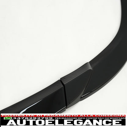 Front bumper lip suitable for mercedes c class w204 s204 c204 sport line facelift (2011-2015) piano black 
