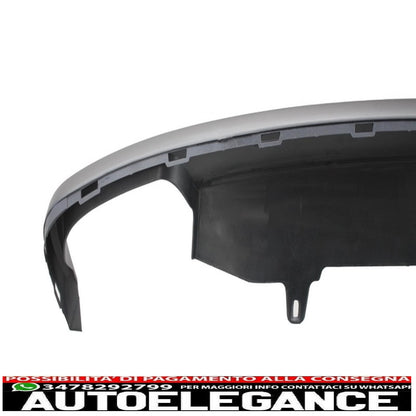Diffusore d'aria per mantovana paraurti posteriore con terminali di scarico adatti per audi a6 4g (2012-2015) design s6