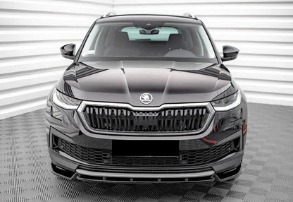 SPLITTER SUITABLE FOR SKODA KODIAQ MK1 FACELIFT 2021+ STANDARD GLOSSY BLACK