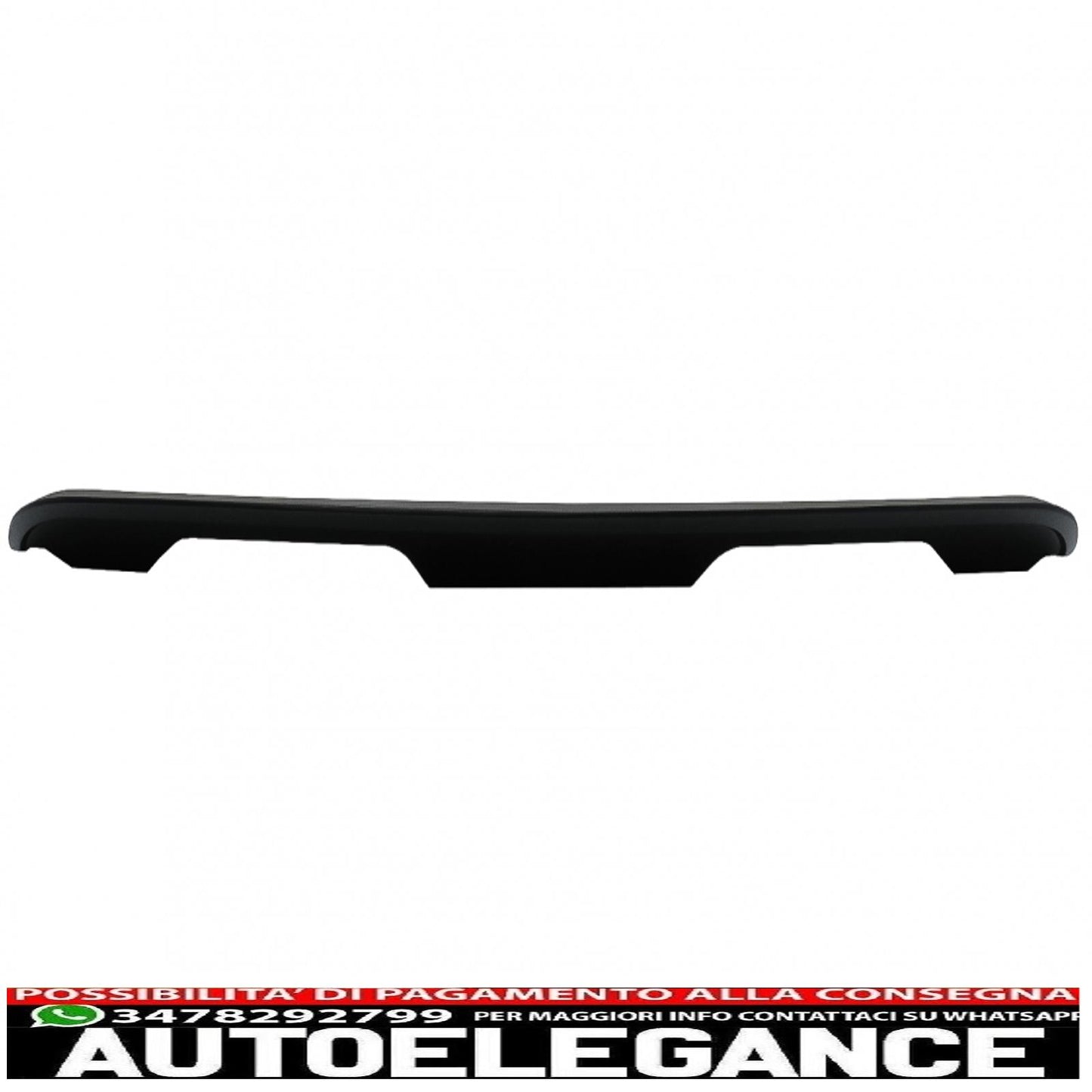 Trunk Spoiler Suitable for Ford Mustang Mk6 Sixth Generation (2015-2020) GT500 Design Matte Black 