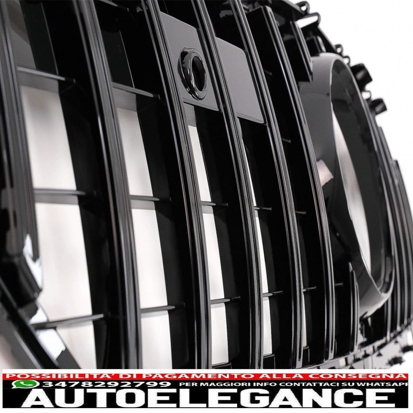 center grille suitable for mercedes cls class c257 (2018-up) gtr design piano black