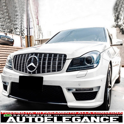 griglia anteriore adatta per mercedes classe c w204 s204 limousine station wagon (2007-2014) gt-r design panamericana