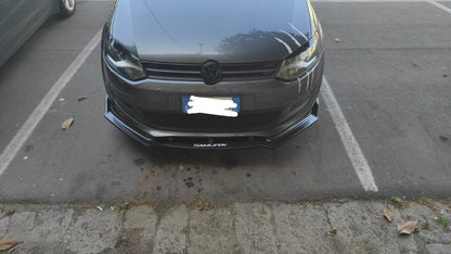 3 PIECE FRONT SPLITTER SUITABLE FOR VW POLO 6R SPORTY LOOK