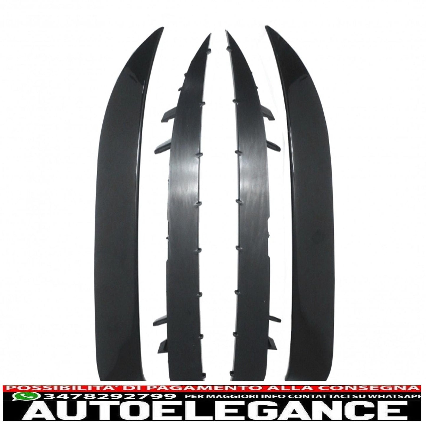 Bumper Splitter Flaps Flaps Side Vents Flics Fit for Mercedes CLA W117 C117 X117 (2013-2018) CLA45 Design