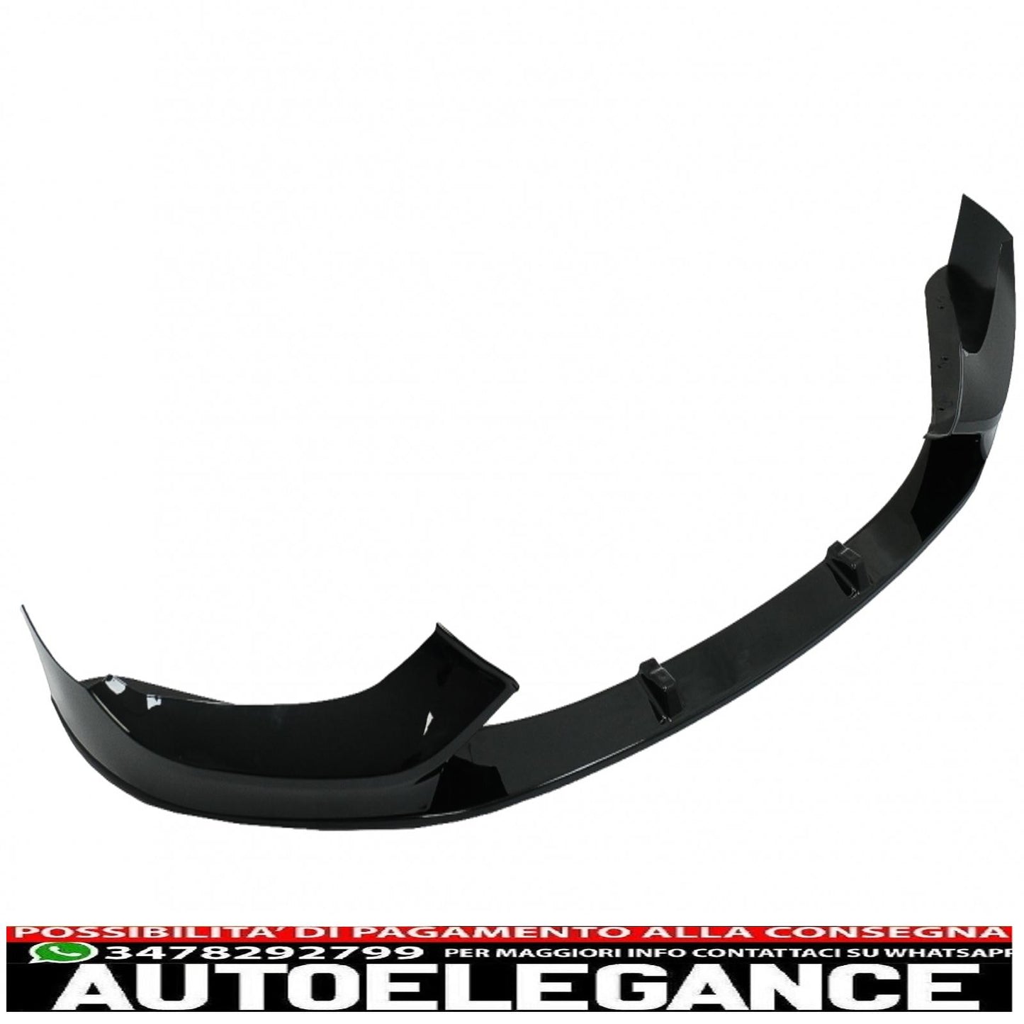 Front Bumper Spoiler Fit For BMW 1 Series F20 F21 LCI (2015-2019) Hatchback M Sport Piano Black 