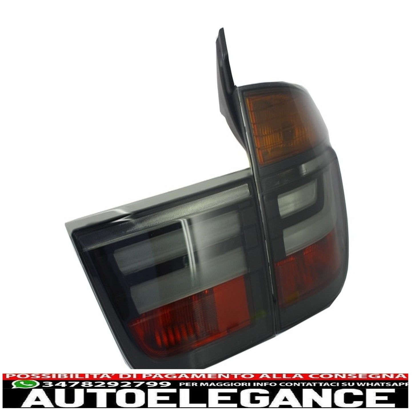 led rear lights suitable for bmw x5 e70 (2007-2010) light bar lci facelift smoke look