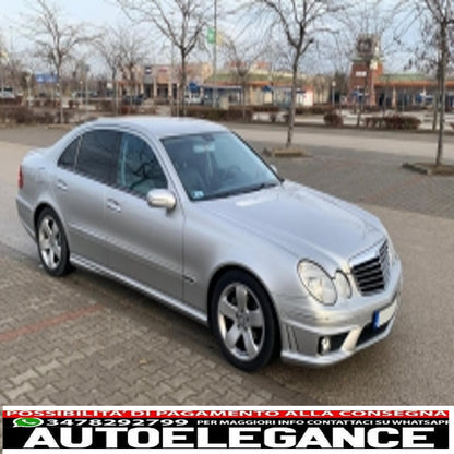 paraurti anteriore adatto per mercedes w211 classe e restyling (2006-2009) senza fendinebbia