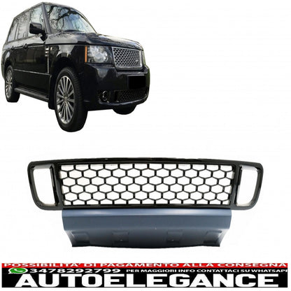 Griglia inferiore paraurti anteriore adatta per Land Range Rover Vogue III L322 (2010-2012) design autobiografia edizione nera